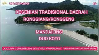 Ronggiang/Ronggeng Mandailing Duo Koto Kabupaten Pasaman Sumatera Barat