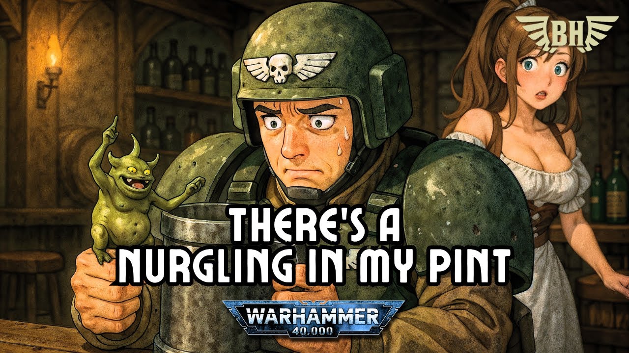 There s A Nurgling In My Pint inspired By Warhammer 40K A Fan Made there-s-a-nurgling-in-my-pint-inspired-by-warhammer-40k-a-fan-made