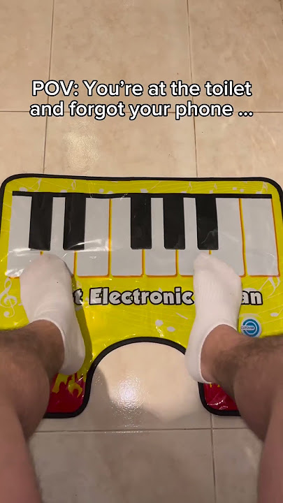 Make Bathroom Breaks a Blast with the Toilet Piano! 🚽🎶🤣  #shorts