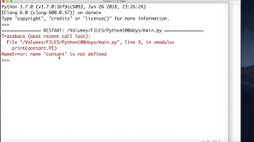 Python Day 2 Constants