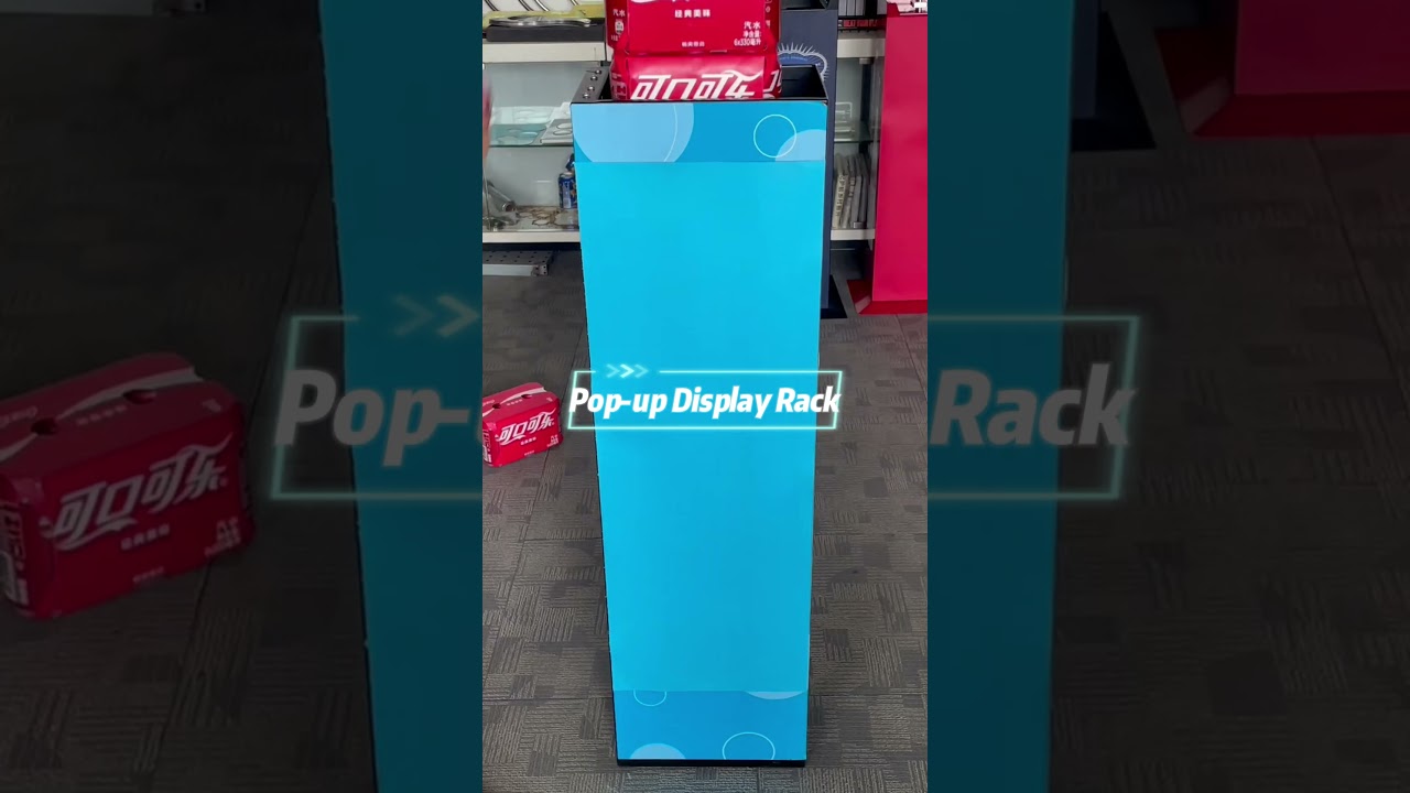 Pop-up Vertical Vendor Merchandise Display Racks  