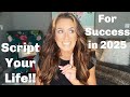 Script to Achieve Your Goals in 2025 #plannerperfect #goals
