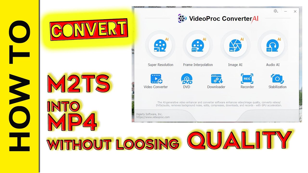 How to Convert m2ts to MP4 in seconds without losing quality - YouTube