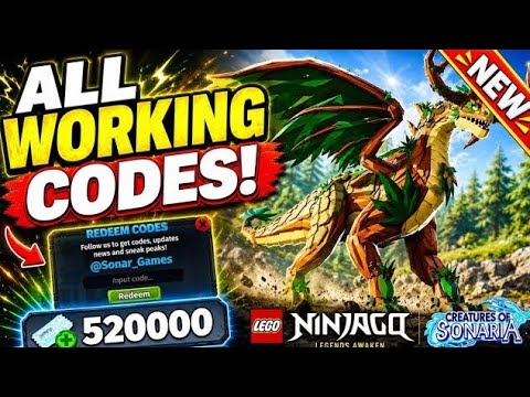 CREATURE OF SONARIA ⚠️ CODES 2026 | ALL NEW WORKING CODES | ROBLOX CREATURE OF SONARIA CODES