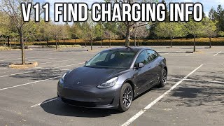 Find Charging Information On Software V11 For Your Tesla Model 3 or Y