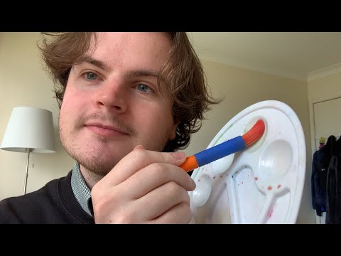 Lofi Fast & Aggressive ASMR Hand Sounds, Painting/Drawing You + Visual Triggers
