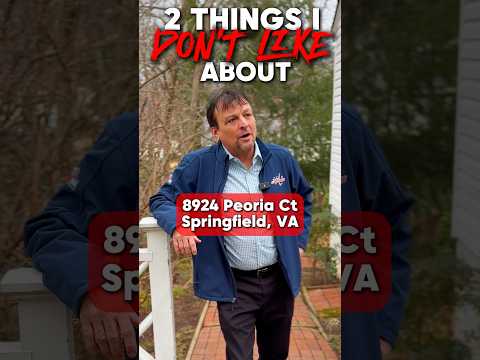 2 Things I don’t Like about 8924 Peoria Court, Springfield, VA home video tour