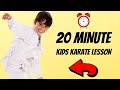 How to learn karate at home for kids  20 minute beginner lesson  dojo go week 6