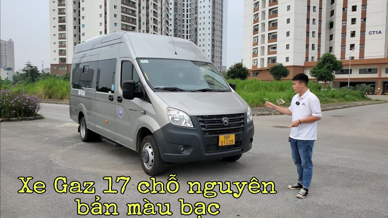 | GAZ 17 CHỖ | XE GAZ 17 CHỖ MÀU BẠC NGUYÊN BẢN VÀ... - youtube