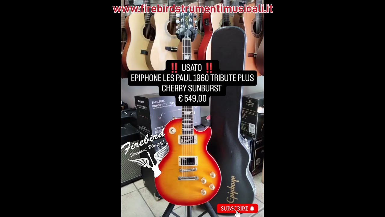 Epiphone Les Paul 1960 Tribute Plus Cherry Sunburst w/Case