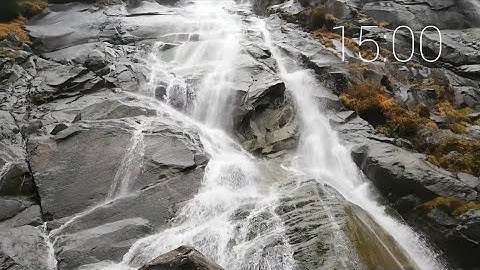 15 Minute Timer - Waterfall Sounds Relaxation, Nature Sounds without Music☘️