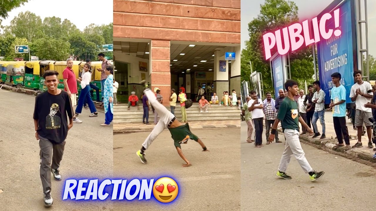 Flips🔥 in Railway’s Station || Chandigarh || Awesome Public Reaction😍