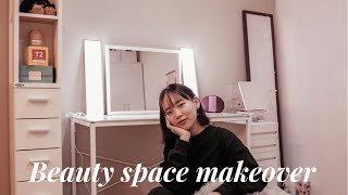 Beauty space makeover! ❤️ DIY & Organization ドレッサーを片付けたよ〜 | Azumi