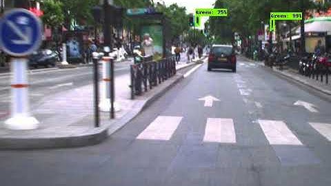 Traffic light recognition on LaRA dataset