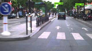 Traffic light recognition on LaRA dataset