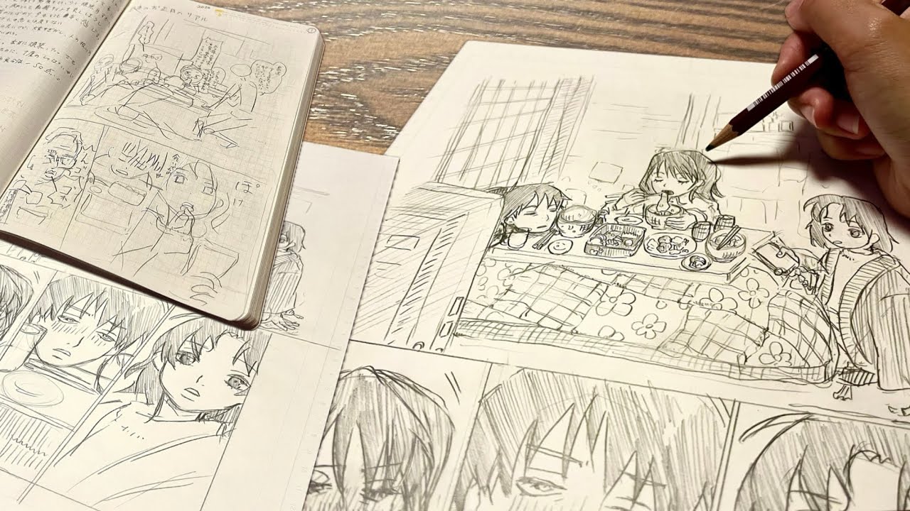 Создание оригинальной манги с нуля | Сюжет, кадры и процесс рисования