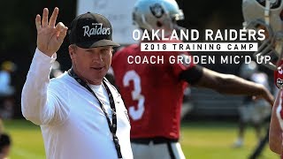 An exclusive look at raiders practice as head coach jon gruden was
wired for sound. visit https://www.raiders.com more. keep up-to-date
on all things rai...