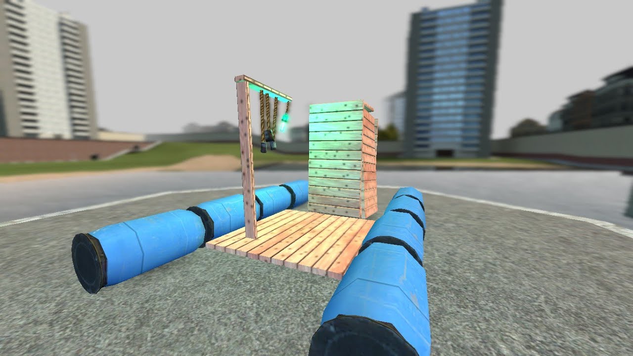 Gmod how to build a simple raft - YouTube