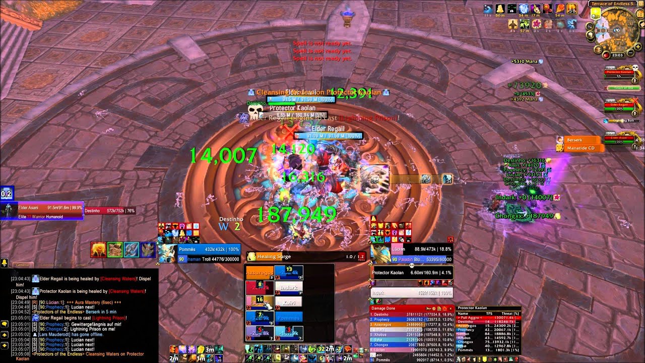 Evoke vs Protectors of the Endless 10 HC, resto shaman POV