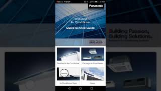 How to download Panasonic Air conditioner Service Guide Application for Android screenshot 1