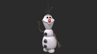 Wings 3D - Olaf from frozen|Timelapse - Takeart