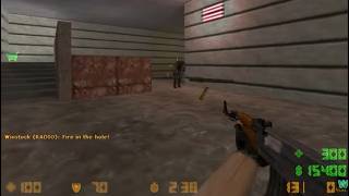 CS 1.6 online (Counter-Strike) PK場 Bloodstrike | 槍法教學示範 | AK47 | AWP 狙擊槍 | 30分鐘 KD值10 (BOT,下載,指令)