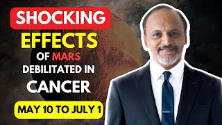 Shocking Effects of Mars Debilitated in Cancer | Debilitated Mars Remedies | DM Astrology