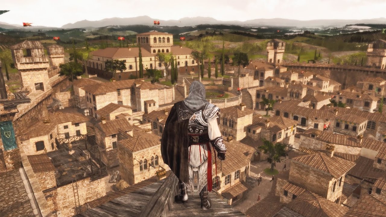 Walking through Monteriggioni - Villa - Assassins Creed 2 Remaster (2022)