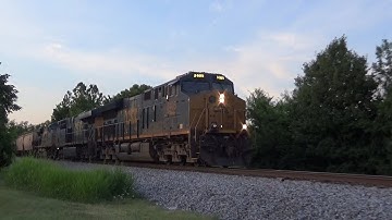 CSX ET44AH 3405 Leads Loaded Grain Express G437-14 on 6/17/22