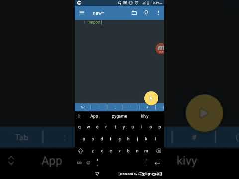 Python Simple app with Kivy Pydroid3