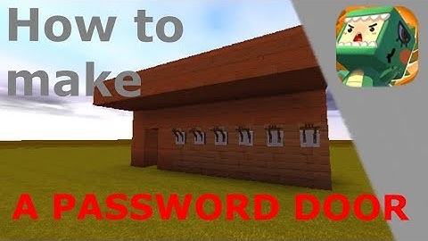 Mini World - Block Art | How to make a Password Door