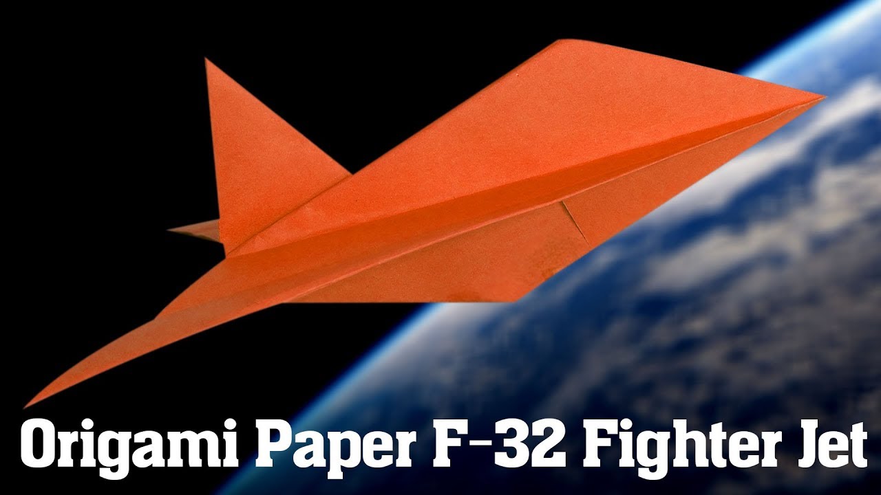 Paper F-52 Fighter Jet Best Origami Paper Jet Best Paper Planes In The World Easy Paper Fighter ...