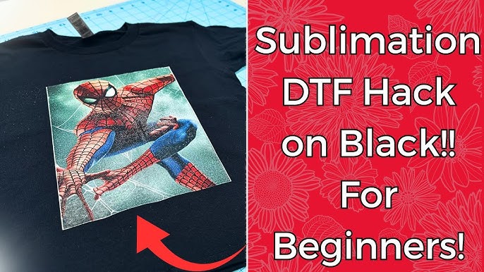 Sublimation hack with DTF powder and glitter dtf film #sublimationprin