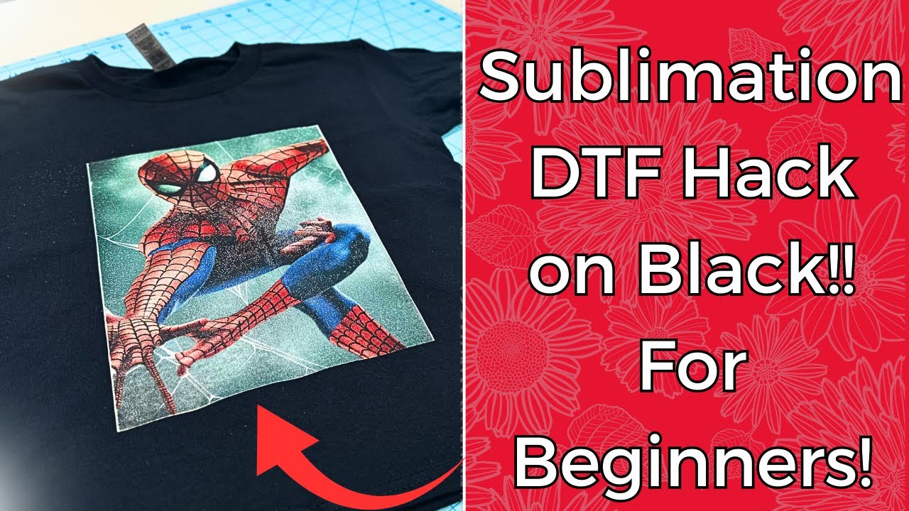 DTF SUBLIMATION HACK ON 100% COTTON DARK SHIRT 