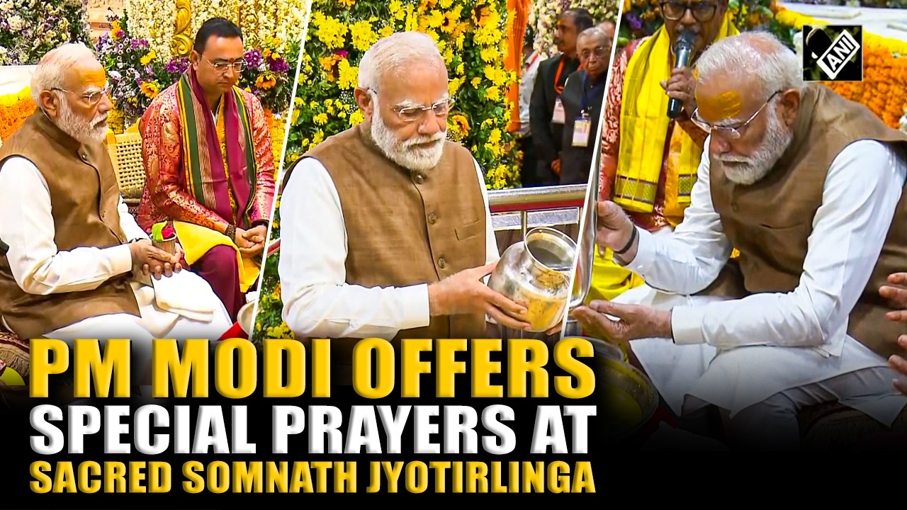 Watch! PM Modi offers special prayers at Baba Somnath Temple in Gujarat ...