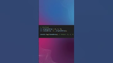 JavaScript Shortcuts - Shallow Copy