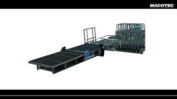 Macotec - Automatic Glass Shuttle Storage System with movable frames