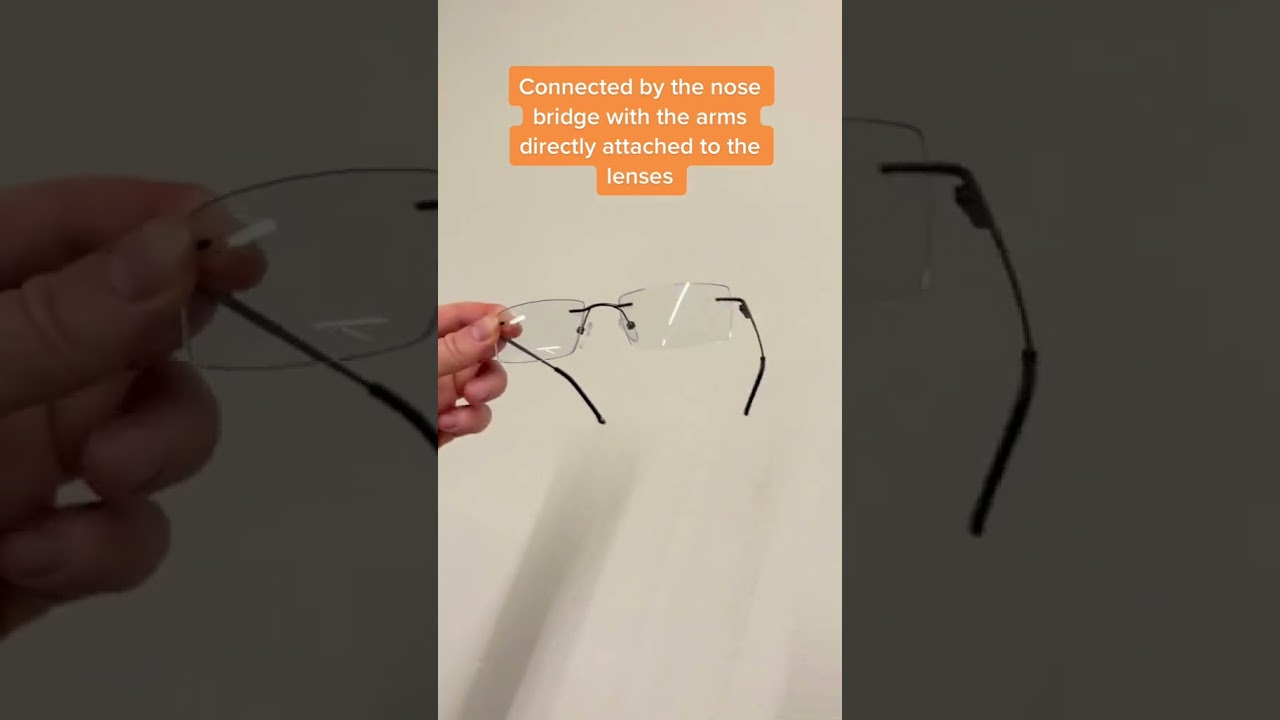 Looking for a lightweight and comfortable fit? Try rimless #glasses #eyeglasses #rimless #frames