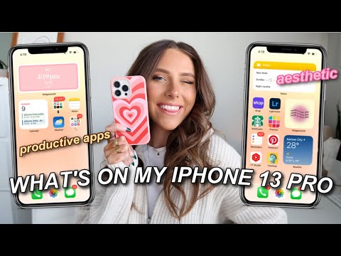 WHAT’S ON MY IPHONE 13 PRO | aesthetic + productive widgets (iOS 15 ...