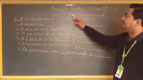 Class 6th || Subject Maths || Chapter 19 Three -Dimensional shape || part 7 ||