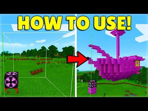 HOW TO USE STRUCTURE BLOCKS IN MINECRAFT POCKET EDITION/BEDROCK (Simple Guide!)