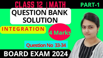 Class 12 Math Question bank solution 2024 |Integration  chapter question bank|CHSE board exam 2024