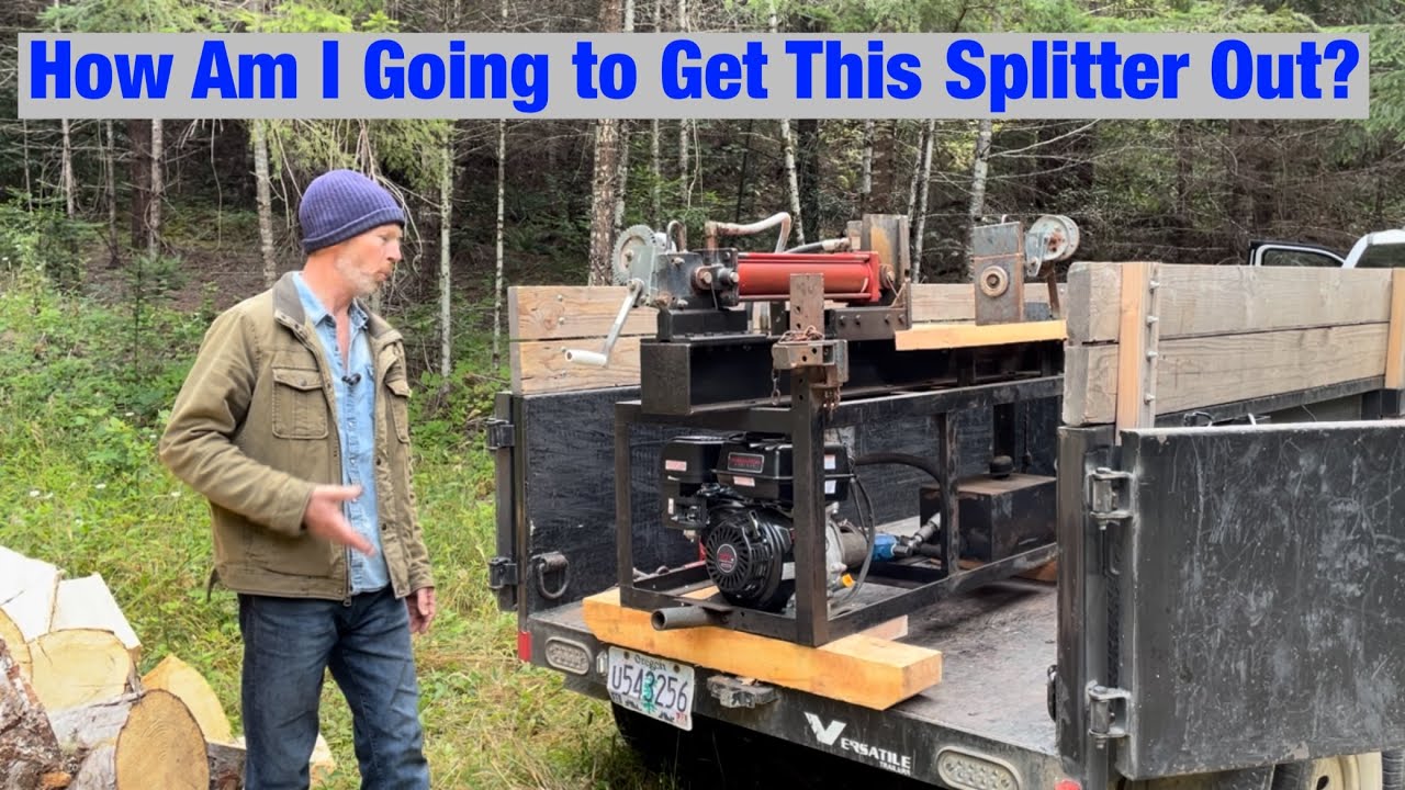 Starting a Firewood Business Unloading the Wood Splitter YouTube