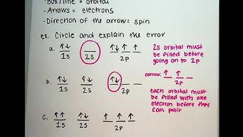 BI2.S1 Orbital Filling Diagrams Video Notes