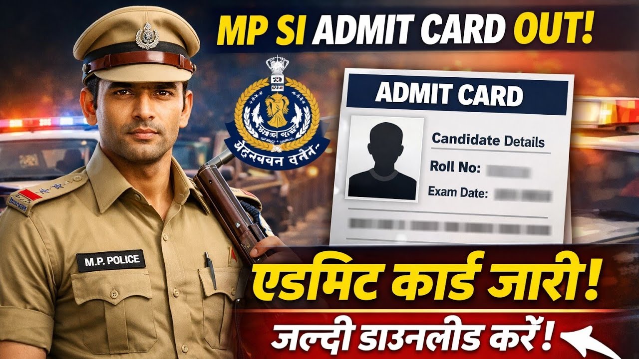 MP SI Admit Card??? l मप्र SI बाले Student जरूर देखे l बस इतना पढ़ लो 