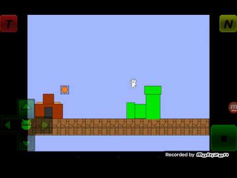 Cat Mario 2HD] Level 1~5 All Clear (Mobile Cat Mario) 