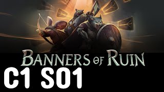 C1S01 | 2 Heroes Emerge | Banners of Ruin | Let’s Play | Slay the Spire style deck builder