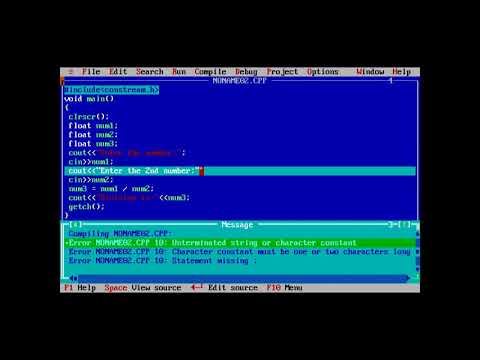 C++ program of division of a decimal number from another number || using turbo C++