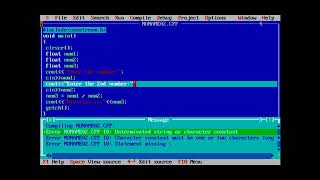 C++ program of division of a decimal number from another number || using turbo C++