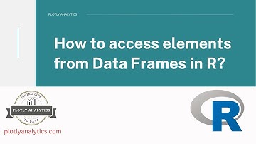 How to access elements from a Data Frame in R?